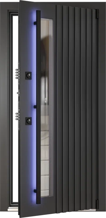 Входная уличная дверь RAIL CH+WINDOW Входная уличная дверь RAIL CH+WINDOW